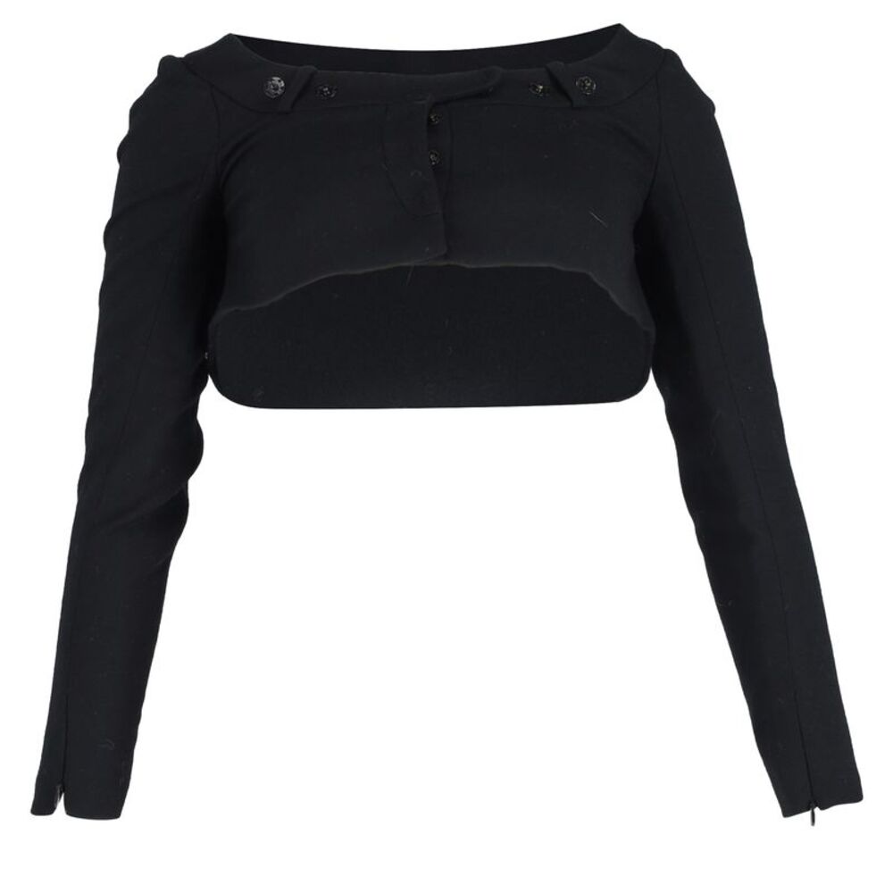 Givenchy Cropped Bolero Jacket in Black Wool - Picture 1 of 3